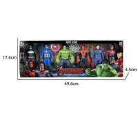 Набір героїв 8256 D (72/2) 6 фігурок, підсвічування, середня висота фігурки 15 см, рухомі кінцівки,