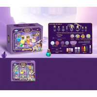 Набір для творчості 708-5 (48/2) 16 флакончиків, блискітки, пудра, клей, кольорові пігменти, чарівна