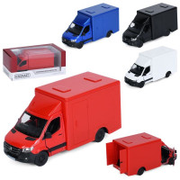 Машина KT5471W (24шт) метал, інерція, 1:48, 12см, відчиняються двері, гумові колеса, 4 кольори, в ко