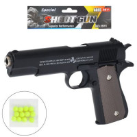 Пістолет 19-1B (36шт) 22см, пластикові кулі, у пакеті, 16-24,5-3см