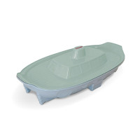 DOLONI "Пісочниця" артикул 03355/4 світло-бірюзовий/світло-сірий, 1355х715х375 мм