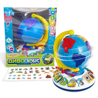 Диво-глобус 62609 (12) "WToys", ОЗВУЧУВАННЯ УКРАЇНСЬКОЮ МОВОЮ, 7 віршів, 7 пісень, 10 казок, ноти, ц
