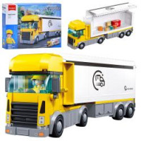 Конструктор SLUBAN M38-B1289 міська серія, трейлер, 26,6см, фігурка, 269дет, в кор-ці, 38-28,