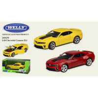 Машина метал 24042W (24шт/4) "WELLY"1:24 CHEVROLET CAMARO ZL1,откр.двери,капот,2 цвета,в кор.23*11*1