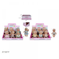 Пупс 18см BY07902/07904 2в.6шт.в кор.31*13,5*17 /24/144