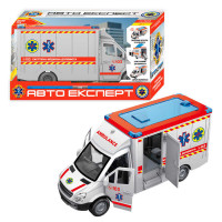Машинка TK 97569 (24) "Авто Експерт", "Швидка допомога", ОЗВУЧ УКР МОВОЮ,  інерція, звук, підсвіч, в