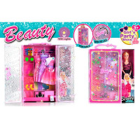 Лялька DSJ88-15 (12шт) лялька з вбранням, 29см, шарнірна, гардероб, світло, взуття, аксесуари, сукня