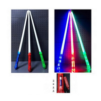 Меч 189-158 (108шт) 72,5см, свет, на бат-ке, 3 цвета, в кульке, 72,5-3-3см