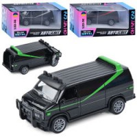 Автобус AS-2999 (48шт) АвтоСвіт, 1:32-36, метал, інерц, 11см, відчиняються двері,гумові колеса, 3 ко