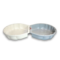 Doloni Пісочниця - басейн "Мушля" арт. 01236/09 кремова/св. сірий, 795х860х377 мм