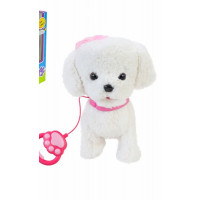 М'яка інтерактивна Кращий друг арт. BF2502 (12шт)  собачка на повідку 18х25х27 см УКР мова, повтор г