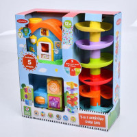 Гра PL1016-PL2041-PL2052 (3шт) 3в1(будиночок, лабіринт 47,5см, кубики), рухливі деталі, кульки 7шт,