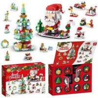 Конструктор 8972-8 (32) адвент-календар, 12 віконець, 12 маленьких фігурок, або 2 великі фігурки, в
