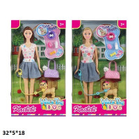 Лялька Kaibibi 29см WG054 з песикоми та аксес.2в.кор.32*5*18
