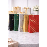 Пакет подарунковий гігант L 31*42*12см асорті кольорів стрази 2602-63/5477