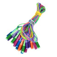 Скакалка MS 4792 (200шт) 280см, ПВХ, ручка - пластик+резина, 5 кольорів,