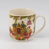 Посуд чашка 9250-028 Кумедний Санта 350ml