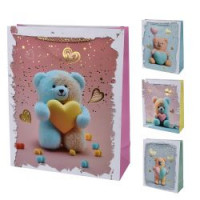 Пакет подарунковий паперовий M "With Love" 23*32*10см R95483-M