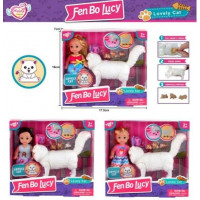 Лялька арт. FB115 (72шт/2)  мікс, з кошкою та кошенятами, народжує діток короб. 12*7*16 см