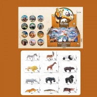 Набір тварин JS 20-2 (20) 1шт ШТУК В БЛОЦІ “Дикі тварини”, 36 фігурок, в коробці