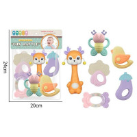 Набір брязкалець JHD 240 (144/2) 6 штук, прорізувач, в пакеті