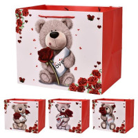 Пакет подарунковий паперовий XL "Teddy Love" 36*54*30см R101614-XL