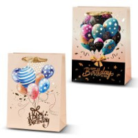 Пакет подарунковий паперовий L "Happy birthday" 31*40*12см R96724-L
