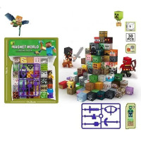 Магнітний конструктор L 001-15 B (120/2) 48 елементів, ребро кубика: 2 см, в пакеті