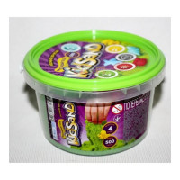 Набір креативної творчості "Кінетичний пісок"KidSand" банка 500г (24), KS-01-02