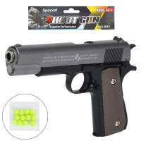 Пістолет 45676 (36шт) 21см, пластикові кулі, у пакеті, 16-25-3см