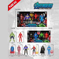 Набір героїв 8154 (144/2) 4 фігурки, висота фігурки 12 см, рухомі кінцівки, аксесуари, в коробці, ВИ