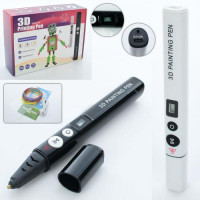 3D ручка 327 тип філаменту(пластик)-PLA(3кольори), USB-шнур, в кор-ці