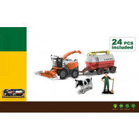 Комбайн 550-38 K (24/2) підсвічування, звуки транспорту, інерція, гумові колеса,фігурка людини й кор