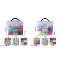 Бісер арт. 330-148/149 (48шт)  2 види мікс, триповерховий бокс, бісер, намистини, бокс 13,5*16,5*15,