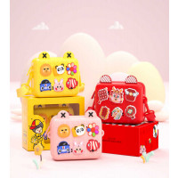 Сумочка C 69174 (60) 3 кольори, розмір 18х6.5х13.5 см, гумова, ремінець, застібка, прикраси,  в коро