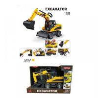 Спецтехніка 666-60 Q (12) "Екскаватор”, масштаб 1:10, механічний підіймач, звуки, підсвічування, рух