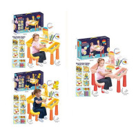 Проектор 201-12B-13B-14B (9шт) 2в1(доска для рисов),стол,стул,маркеры,губка,св.3в,бат,кор,48-28-14см