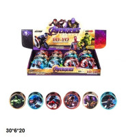 Йо-Йо 353-3B герої,метал.світ.6в.3кол.12шт.в кор.30*6*20 /36/432/