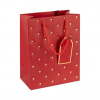 Пакет подарунковий гігант  L СЕРДЕЧКИ RED 42*31*12см HL-1957