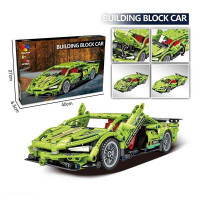 Конструктор MB 025 (36/2) “Машина”, 499 елементів, гумові шини, в коробці