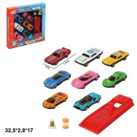 Набір модельок 8шт. LA-318 метал.запуск.в кор.32,5*2,8*17 /96/