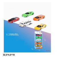 Набір модельок 5шт. 1210-N24 метал.інерц.кор.32,5*4,5*10 /60/