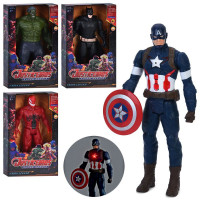 Фігурки для гри 90387-3-7-8-A (18шт) AV, супергерой, 30см, звук, світло, рухливі руки та ноги, 4 вид