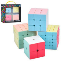 Гра 218-T9 (24шт) кубик, набір 4шт (2х2/5см, 3х3 / 5,6см, 4х4 / 6см, 5х5 / 6см), в кор-ці, 18,5-18,5