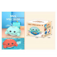 Гра для ванни 7020 ZV (72/2) “Крабик”, фонтанчик, катається, підсвічування, 2 кольори, в коробці