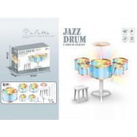 Барабанна установка DXBL 886-2 (20) підсвічування реагує на удар, барабані палички, стільчик, в коро