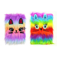 Блокнот М 18134 (120) 2 види,15 х 21 см, хутряна обкладинка, у лінійку, у пакеті