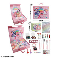 Набір дитячої косметики арт. LD6063-1 (36шт/2)  розпаковка, тіні, лак, розчіска, наліпки, аксес коро