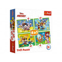 Пазли Trefl "4in1 (12, 15, 20, 24)" Mickey&friends Серед друзів 46169