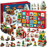Конструктор арт. 8886 (16шт) адвент-календар "Merry Christmas" у короб.38*26*7см